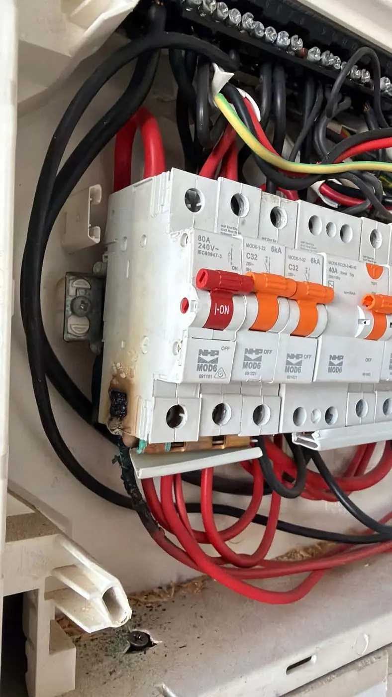 A Burnt Main Switch in Tea Tree Gully