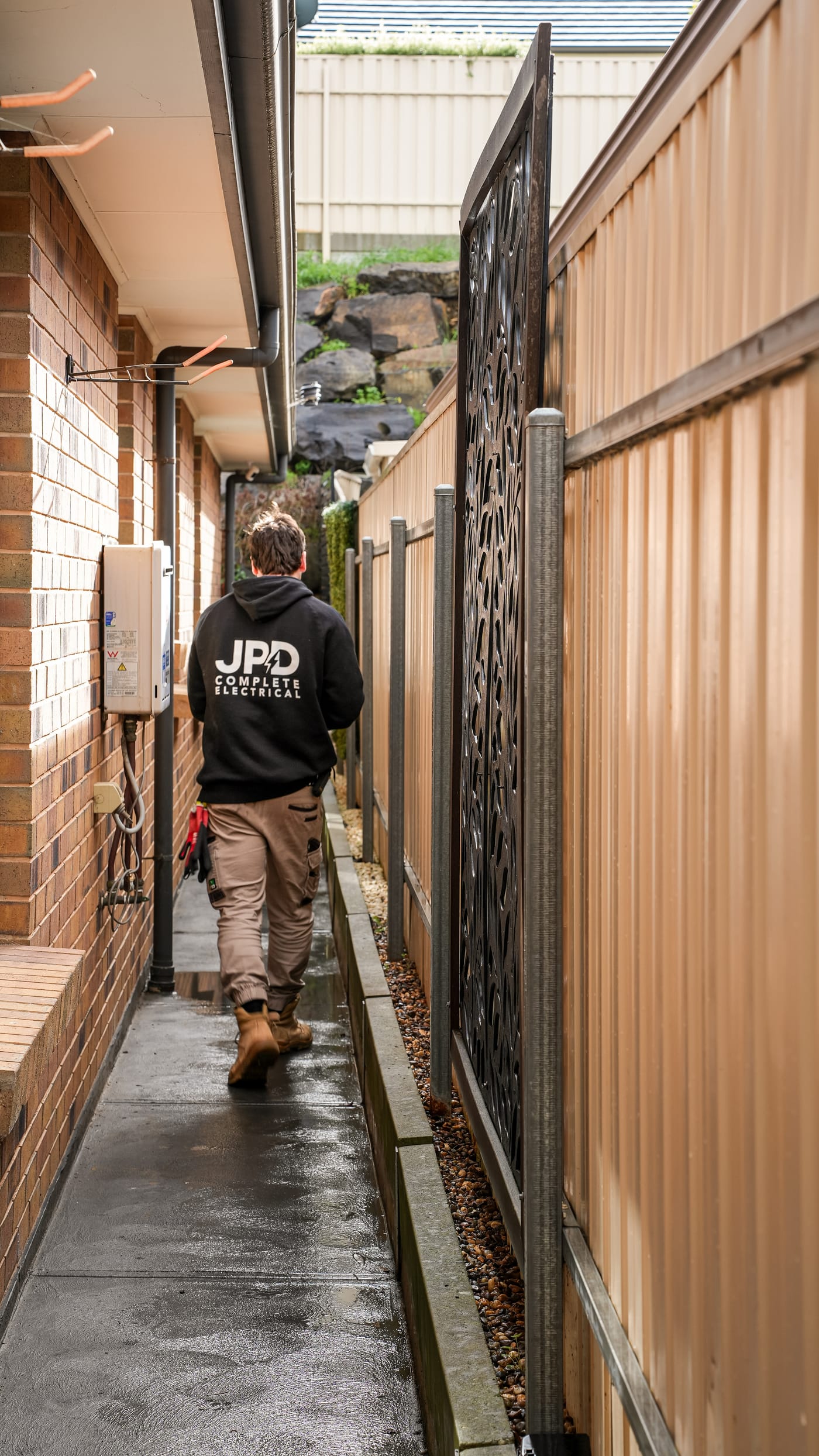 Heading to the next job on site