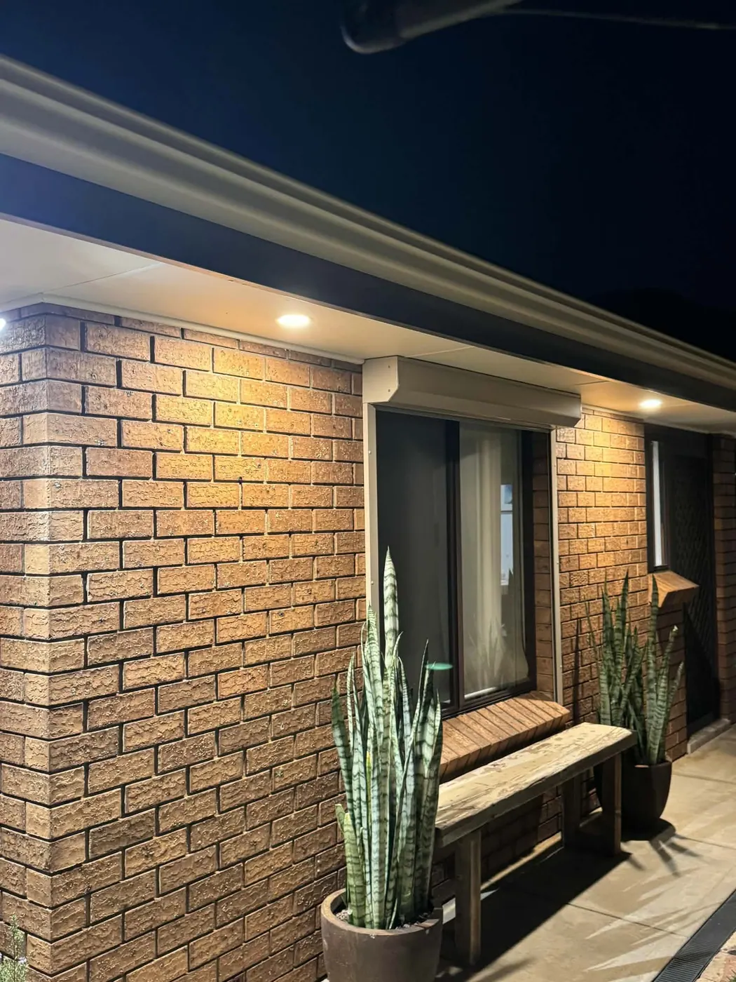 Eave Downlights and Outdoor Lighting in Redwood Park