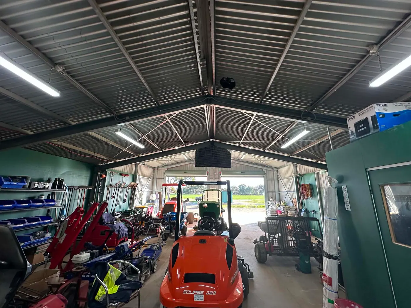 Shed Electrical Fitout at Mawson Lakes Golf Course