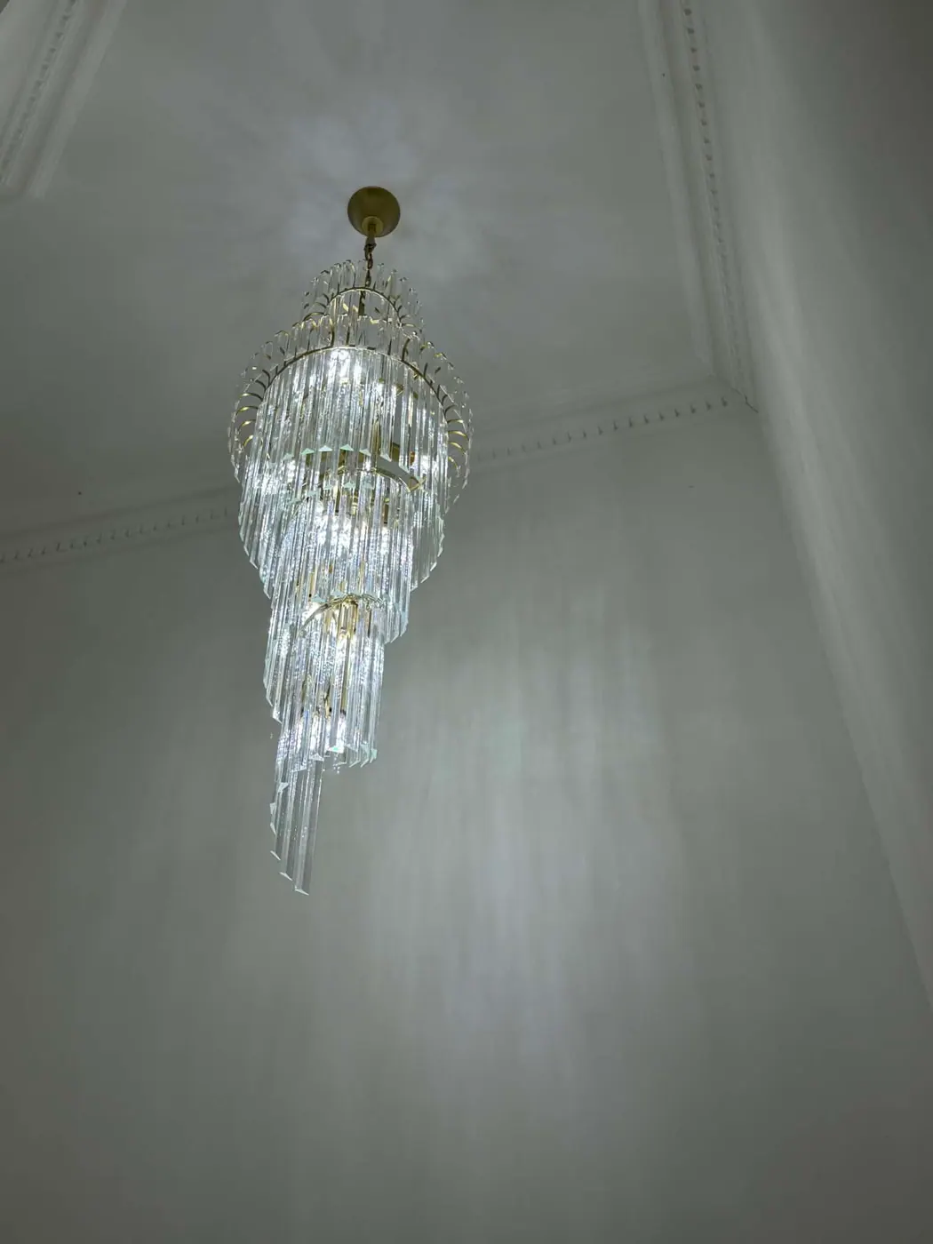 Wall Sconces and a Stairwell Chandelier in Redwood Park